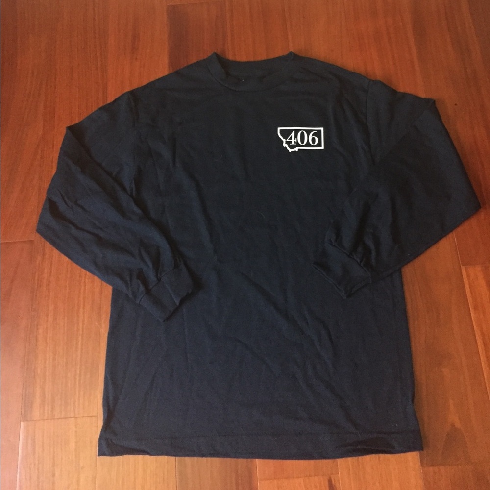 NEW MONTANA STATE BOZEMAN MENS T-SHIRT NAVY TOP